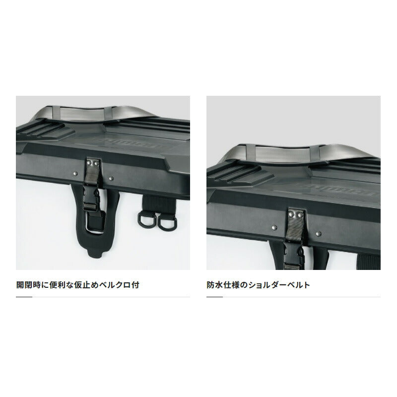 BK-001T タックルボートバッグ(ハードタイプ) 27L グレー