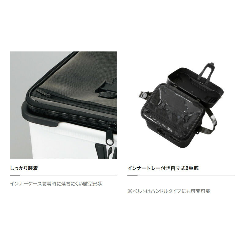 BK-001T タックルボートバッグ(ハードタイプ) 27L グレー