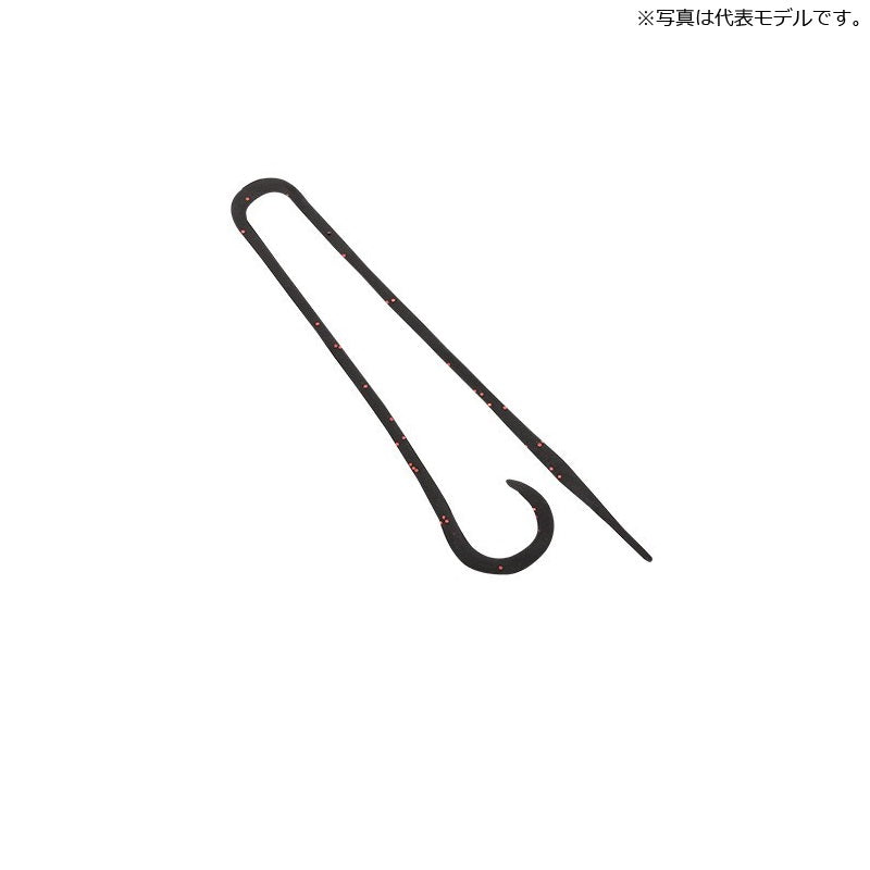 ED-R01T 炎月 バクバクネクタイ FTハーフカーリー　012 ブラックレッド