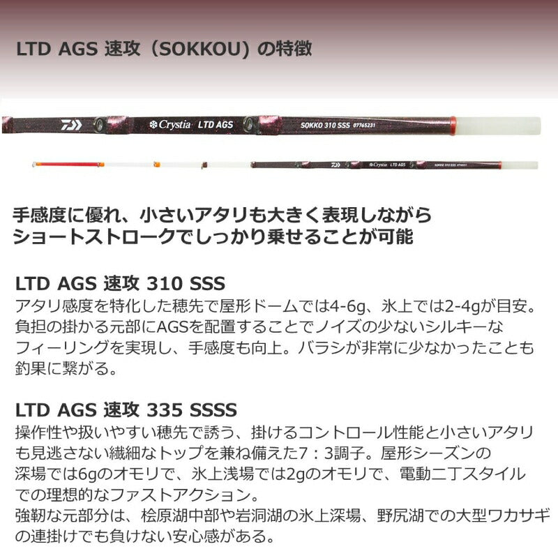 クリスティア ワカサギ LTD AGS 速攻 290 SSS