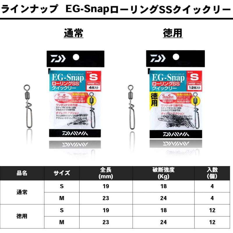 EGスナップ ローリングスイベル SS クイックリー S