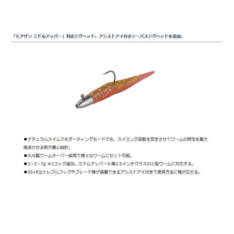 シーバスジグヘッドSS+E 21g #3/0
