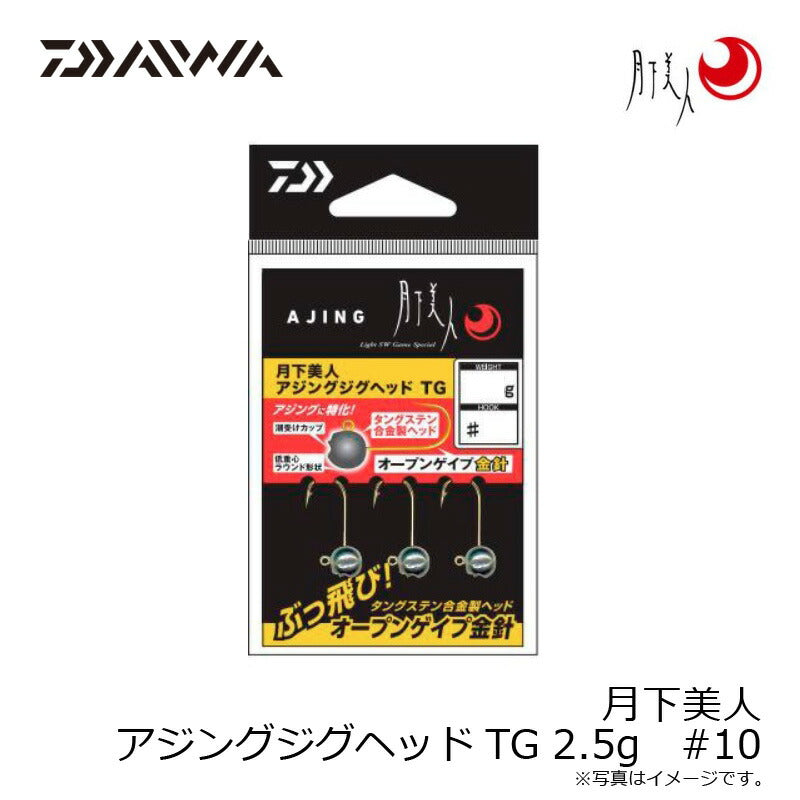 月下美人 アジングジグヘッドTG 2.5g #10