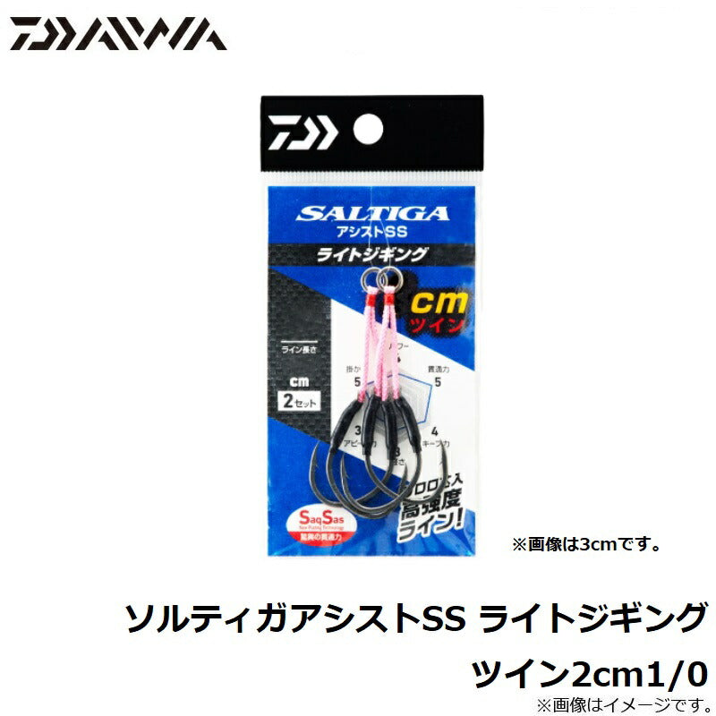 ソルティガアシストSS ライトジギング ツイン2cm-1/0