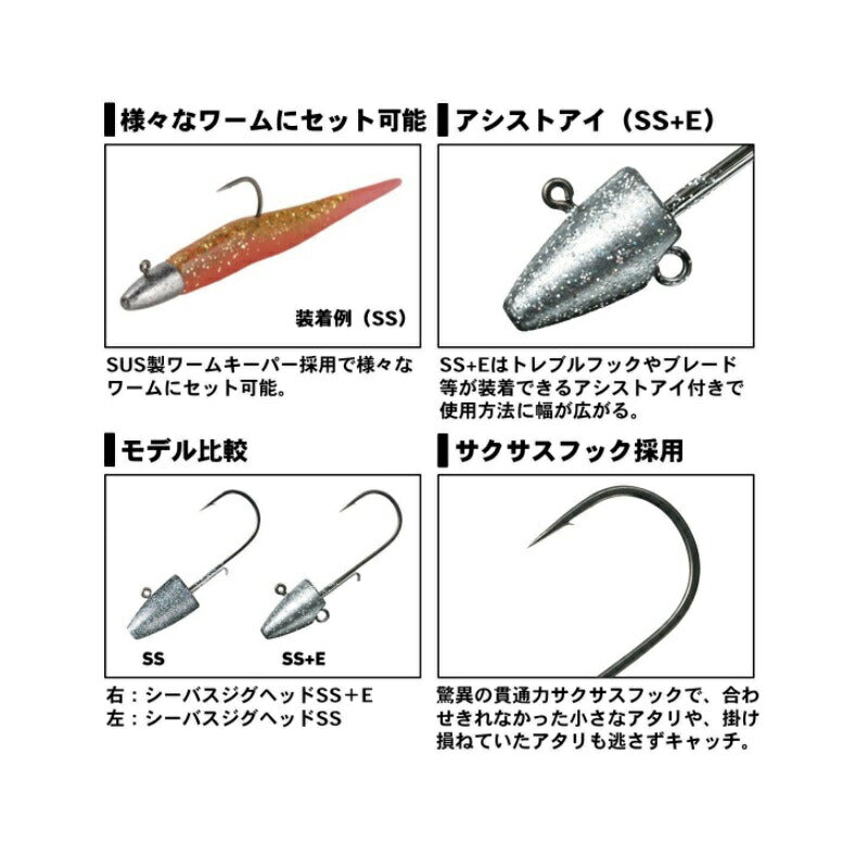 シーバスジグヘッドSS 3g #2