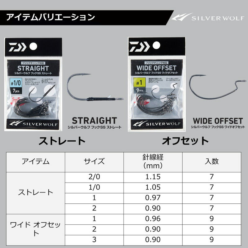 シルバーウルフフックSS ワイドオフセット 2