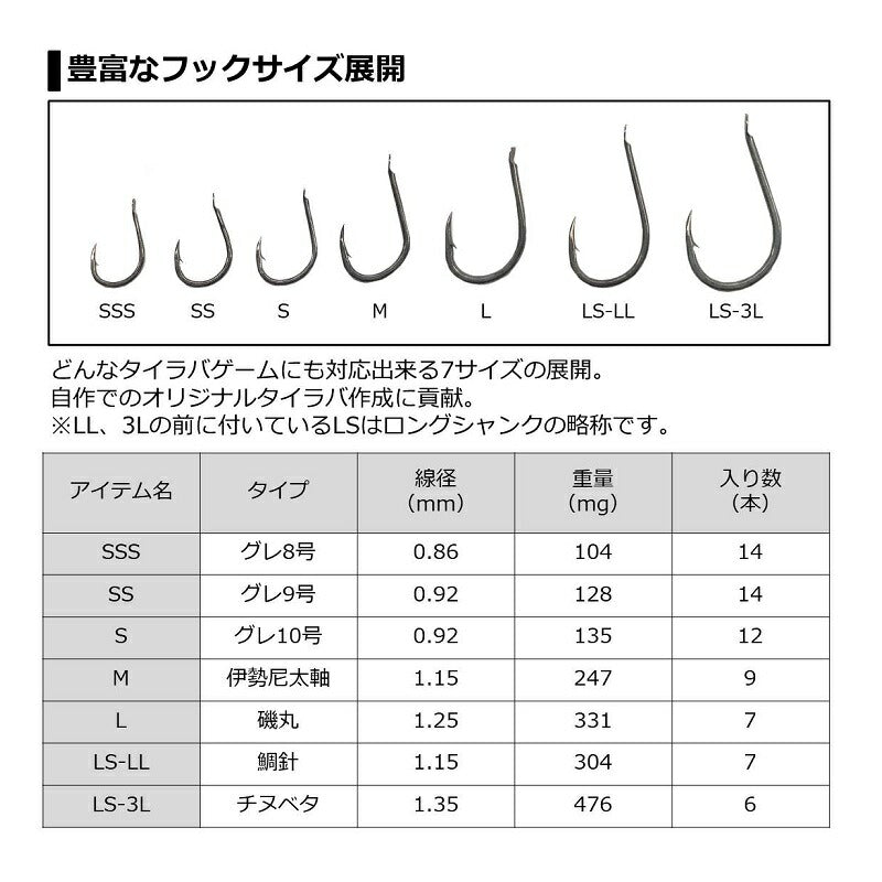 紅牙フックSS M
