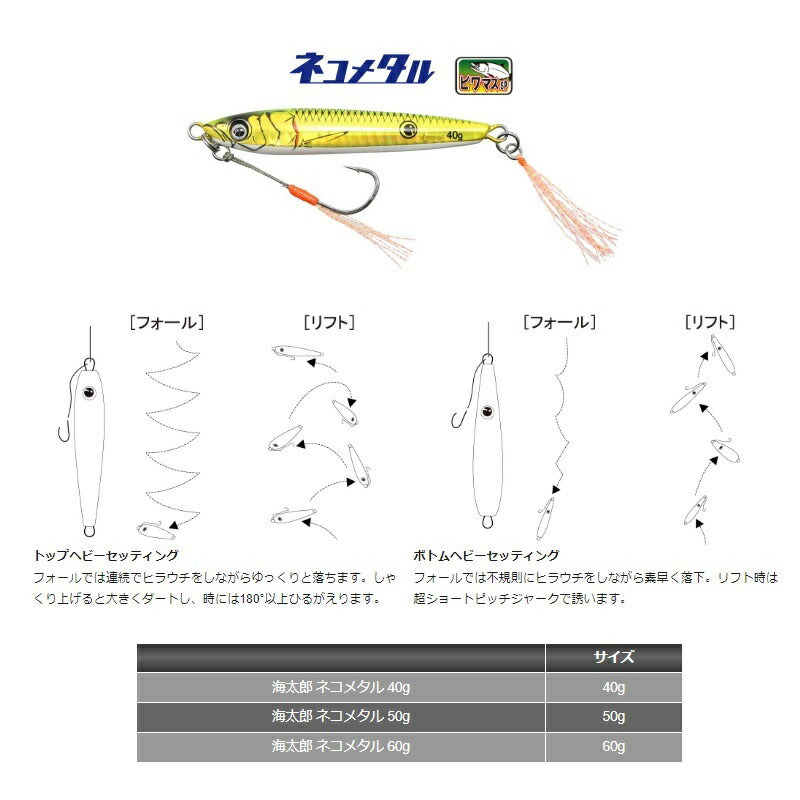 海太郎 ネコメタル ビワマスSP 50g