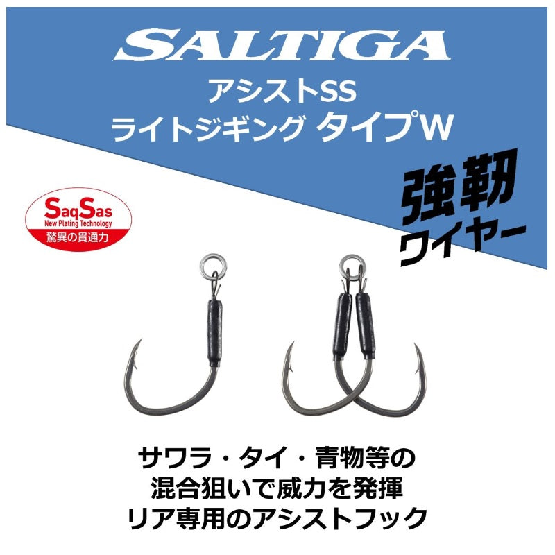 ソルティガアシストSSライトジギング タイプW リアシングル2/0X