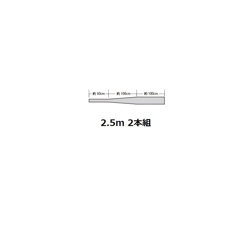 太刀魚テーパーリーダー 2.5mx2本 6号＜16号 クリア