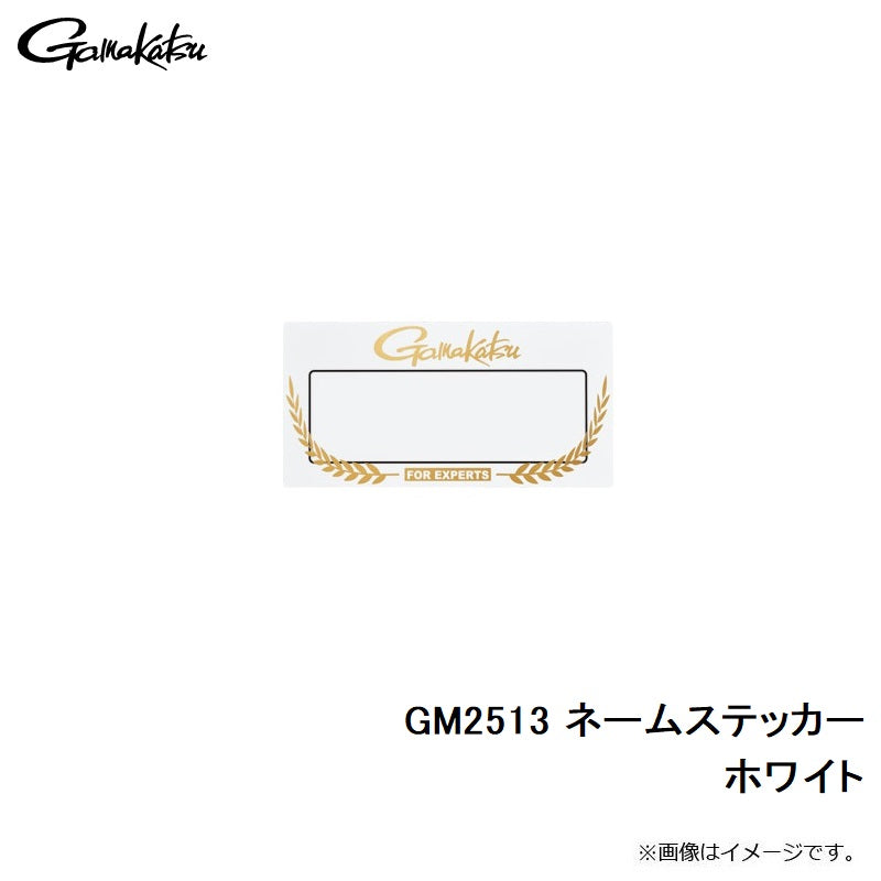 GM2513 ネームステッカー ホワイト