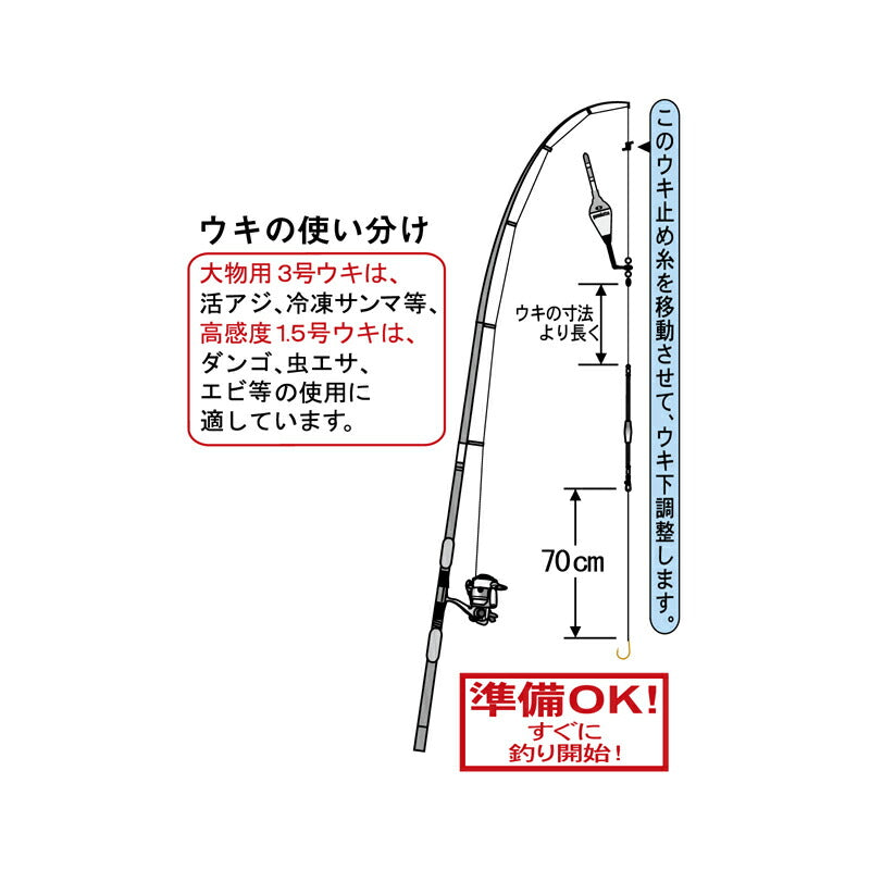 KT-005 海上釣堀パーフェクト仕掛 真鯛SP 7-3