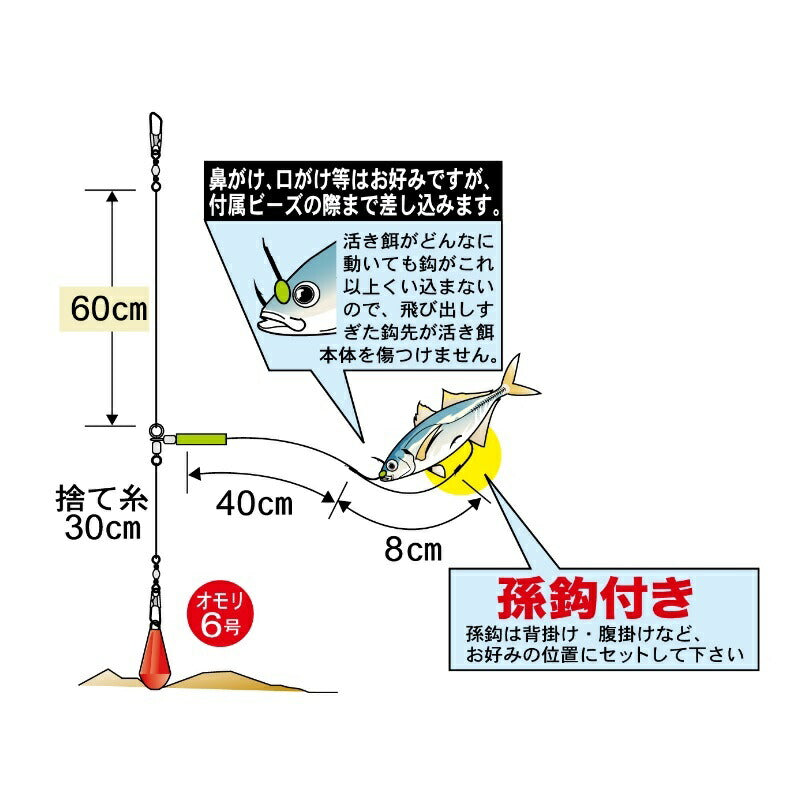HS-038 堤防ヒラメ・青物泳がせ仕掛