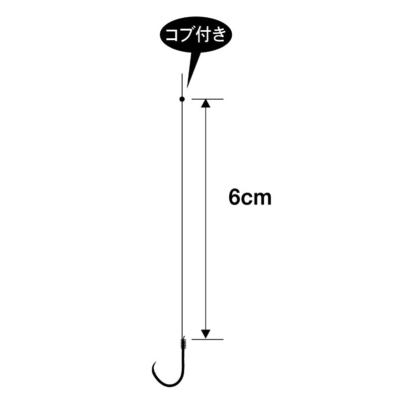 FK134 糸付 競技カワハギ 速攻 6cm 30本