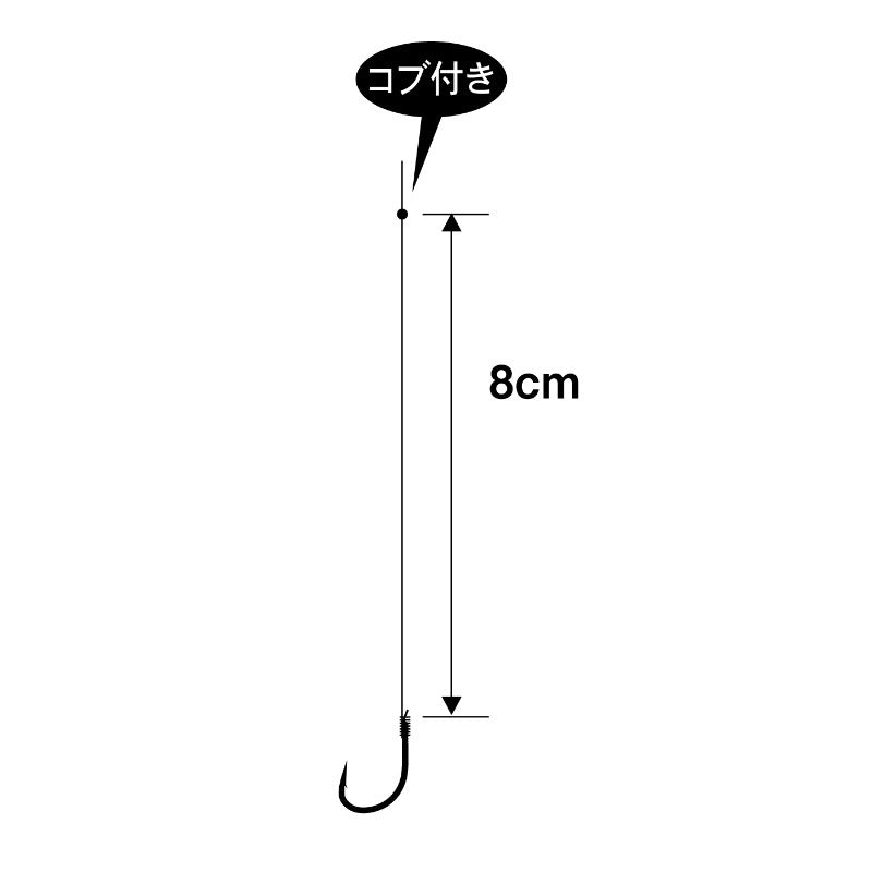 FK141 糸付 競技カワハギ AT 8cm 30本