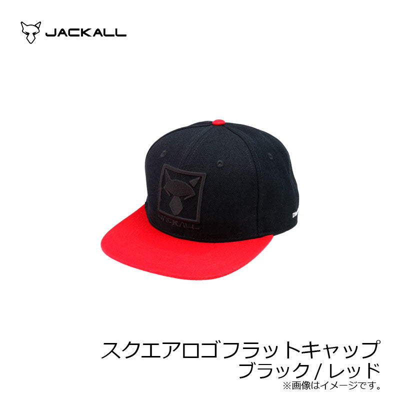 スクエアロゴフラットキャップ