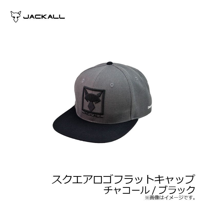 スクエアロゴフラットキャップ