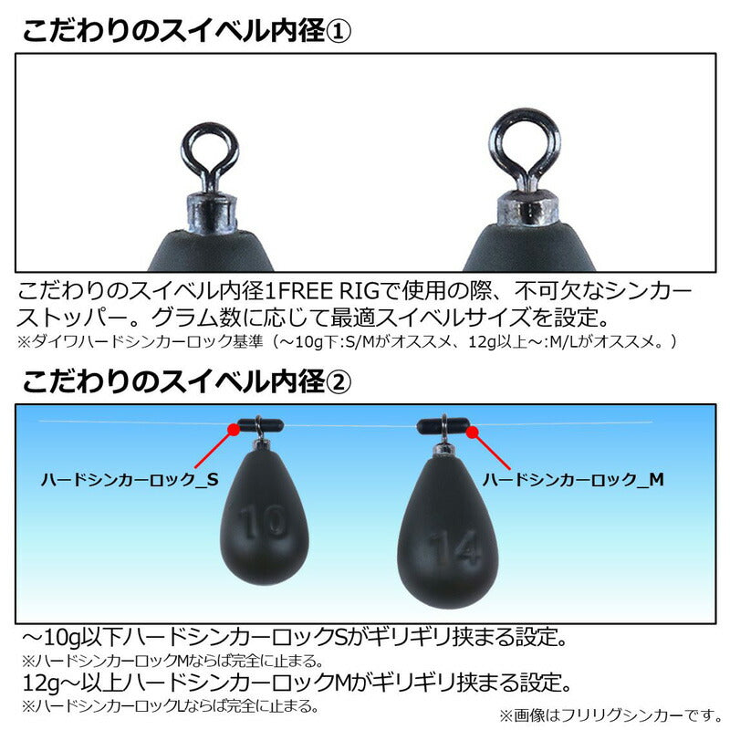 ルアーシンカーTG フリーリグS 5g(3/16oz)