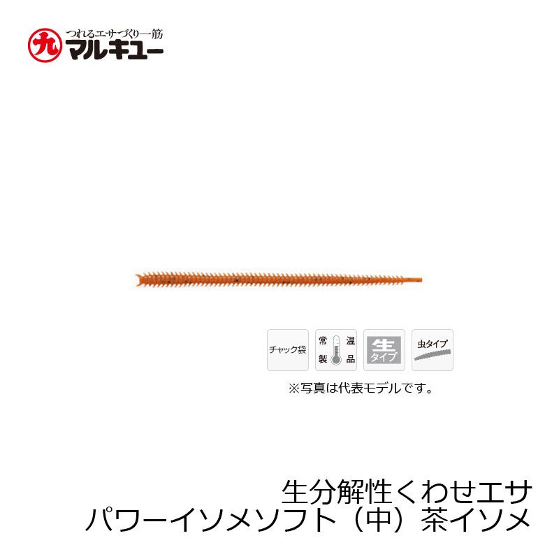 パワーイソメ ソフト （中） 茶イソメ