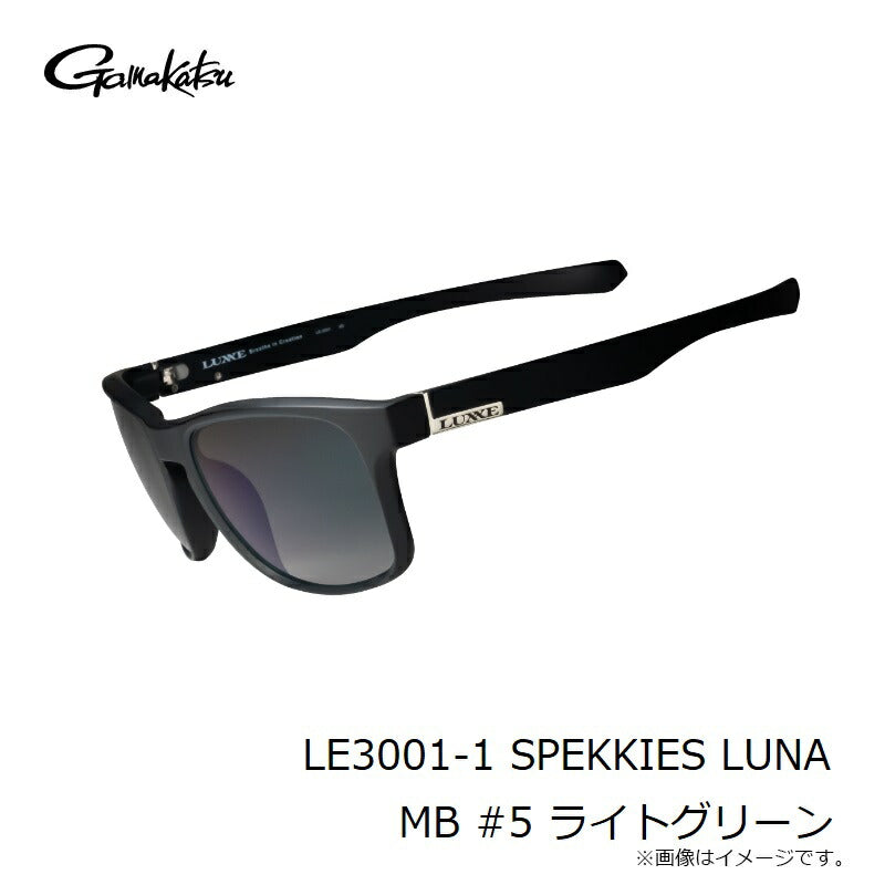 LE3001-1 サングラスSPEKKIES #5 マットブラック ライトグリーン