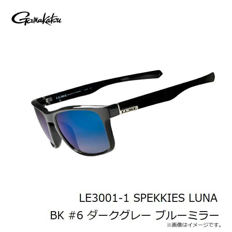 LE3001-1 サングラスSPEKKIES #6 ブラック ダークグレー/ブルーミラー
