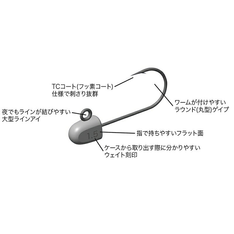 J310 ジャコヘッドTG S(#8) 1.5g