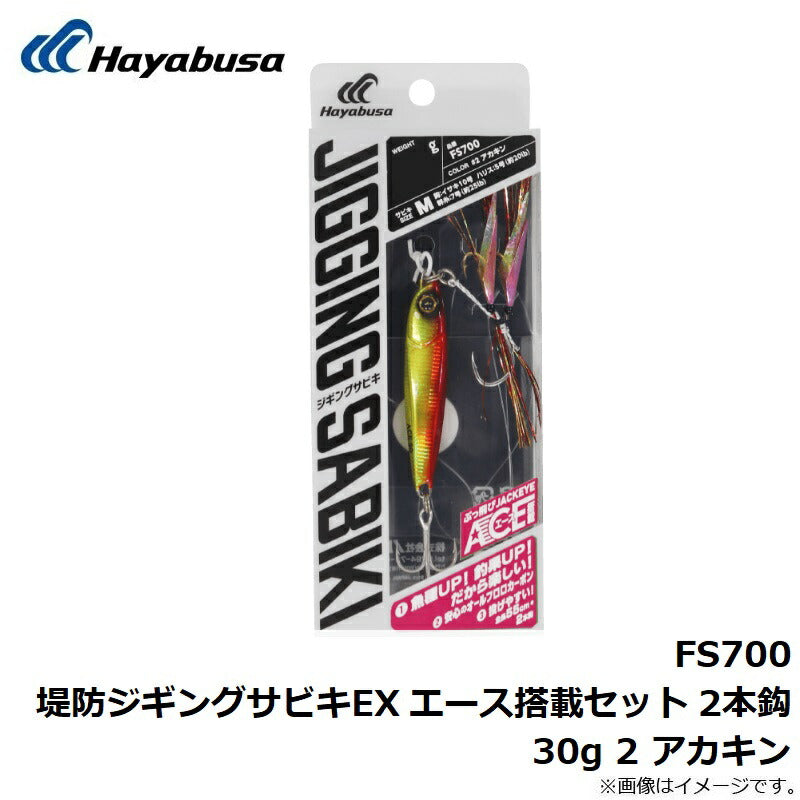 FS700 堤防ジギングサビキEX エース搭載セット 2本鈎 30g – つり具の FS700 堤防ジギングサビキEX エース搭載セット 2本鈎 30g – つり具の
