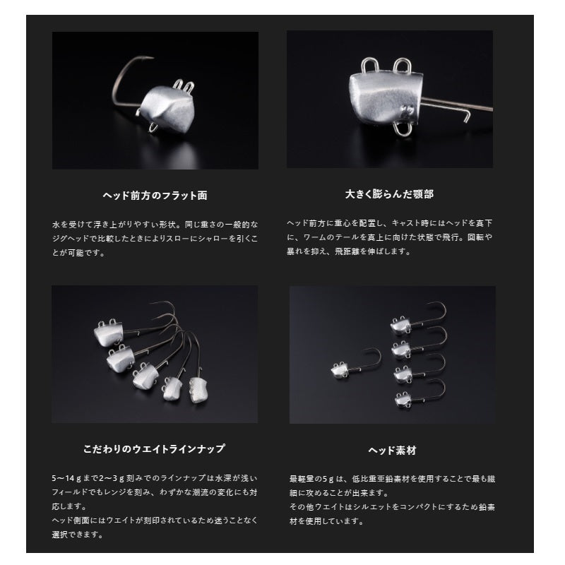 サブル センシージグヘッド 14g/3pcs
