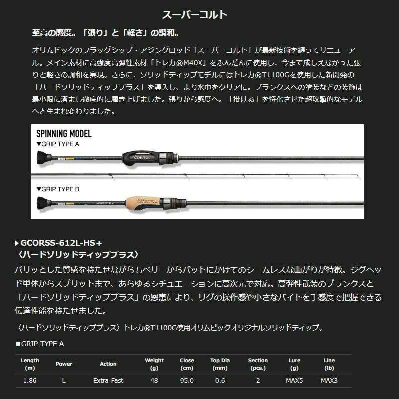 スーパーコルト GCORSS-612L-HS+ – つり具のBunBun.com