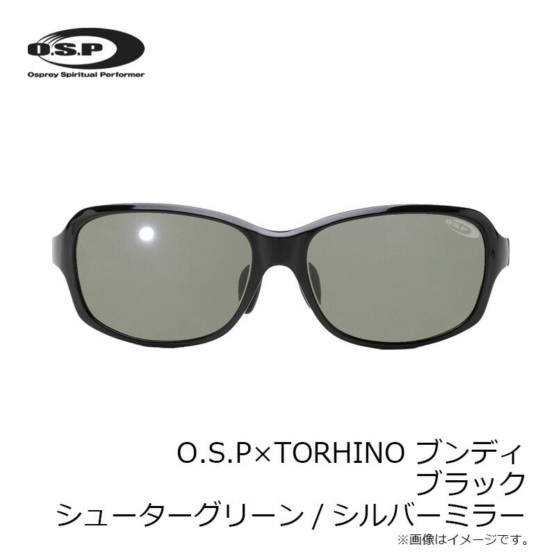 O.S.P×TORHINO ポラライズド サングラス BUNDI ブンディ ブラック シューターグリーンシルバーミラー
