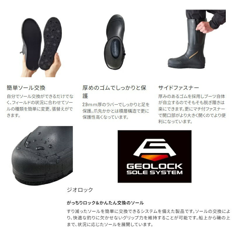 FB-120W リミテッドプロ ジオロックブーツ カットラバーピンフェルト