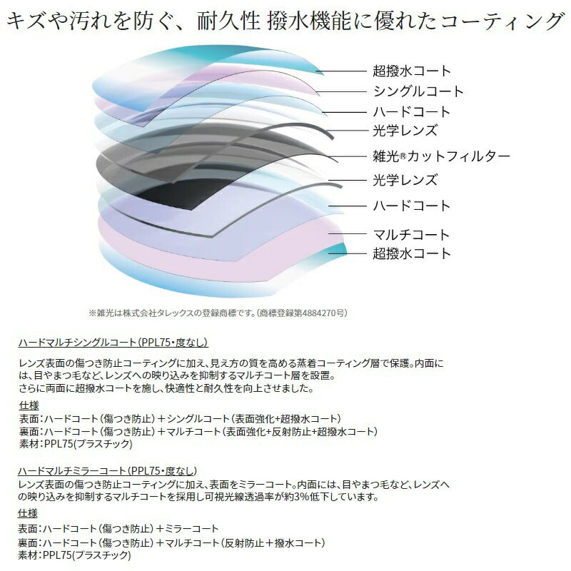 UJ-301V タレックス 偏光グラス STL301 ラスターオレンジ
