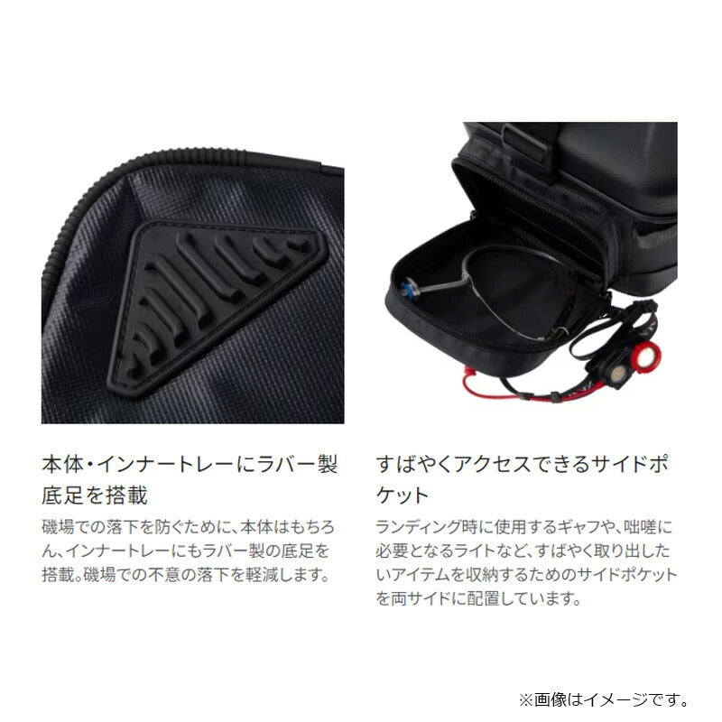 BA-201X ロックショア タフタックルバッグ 25L ブラック