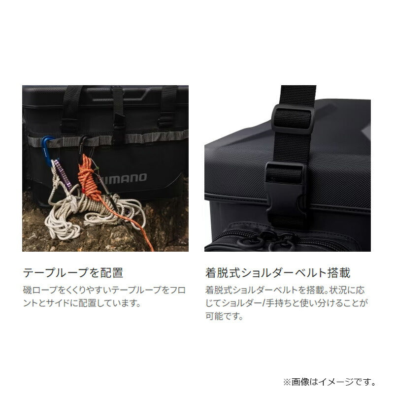 BA-201X ロックショア タフタックルバッグ 36L ブラック