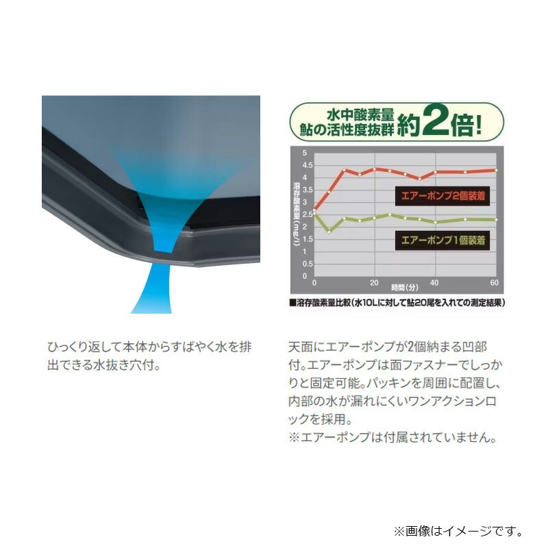 HB-001X 鮎ゲーム オトリ缶 ブルーグレー