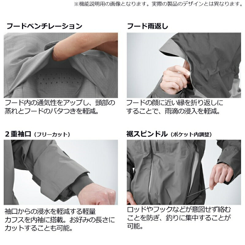 DR-1023T トーナメント ゴアテックスプロ コンビアップレインスーツ