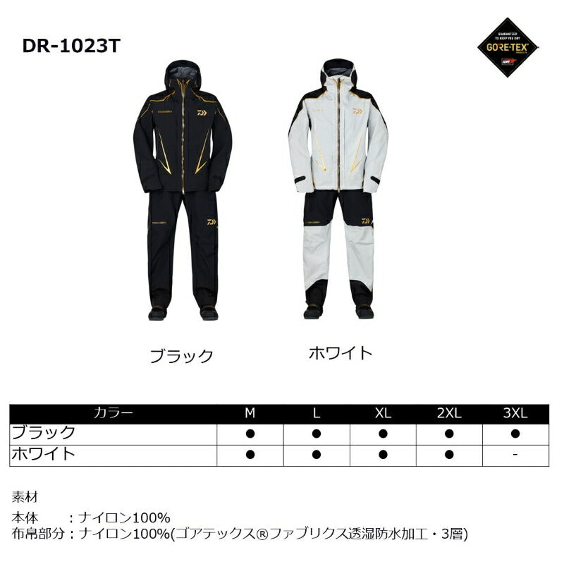 DR-1023T トーナメント ゴアテックスプロ コンビアップレインスーツ