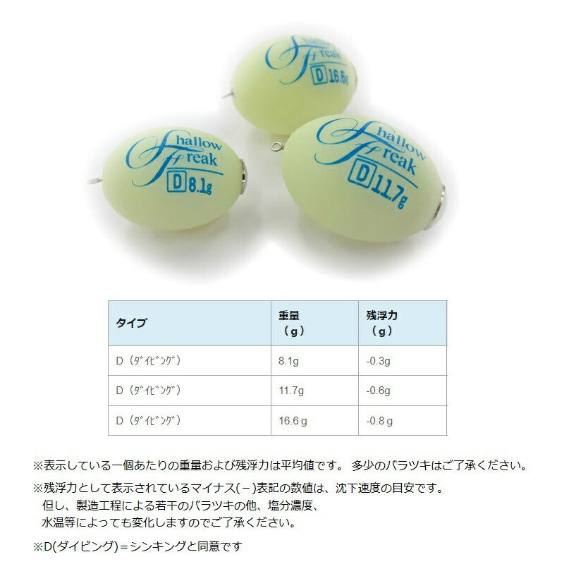 シャローフリーク Dive(ホワイトグロー) D-11.7g