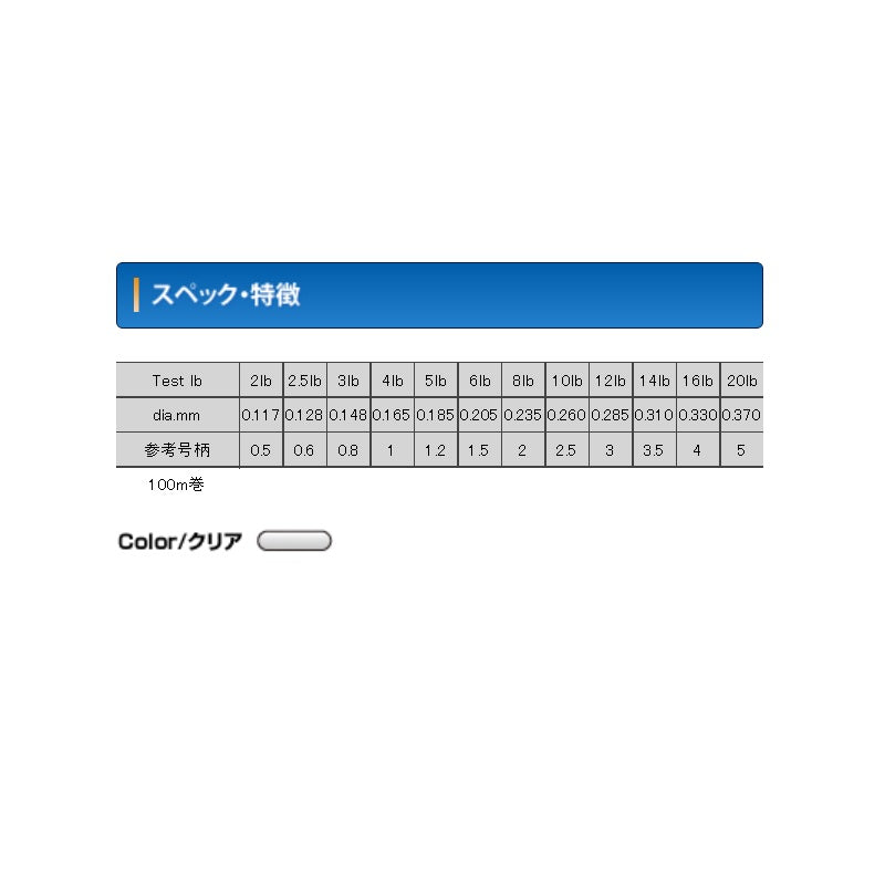 シーガーR18 フロロハンターTACT(タクト) 100m