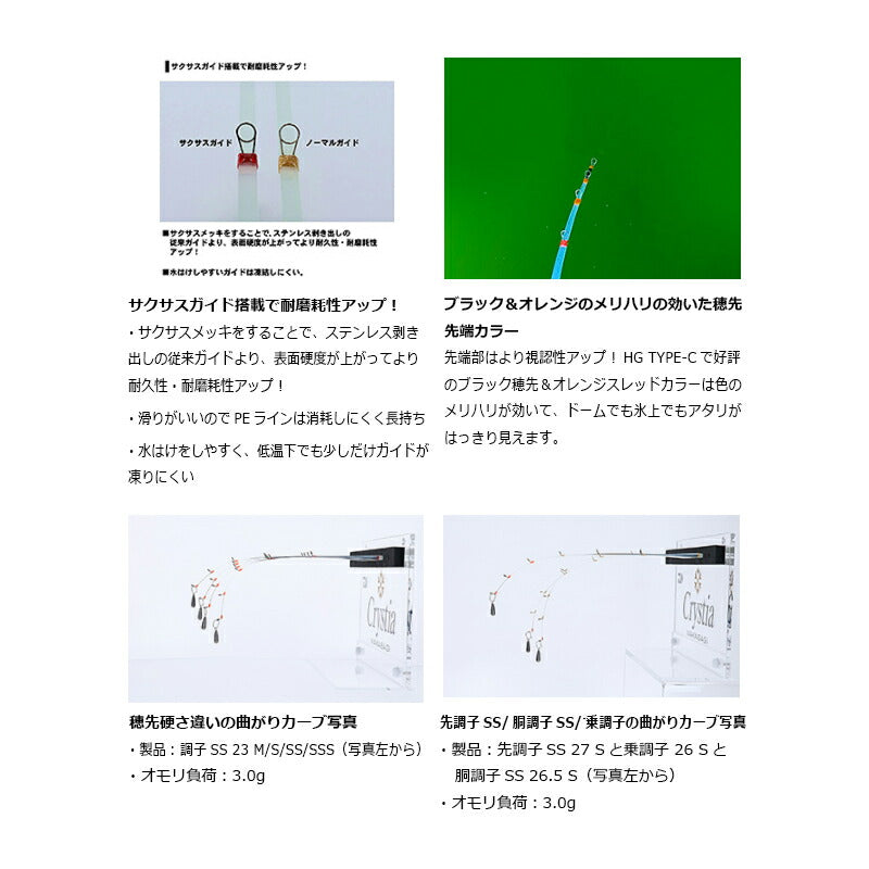 クリスティアワカサギ先調子SS 34S