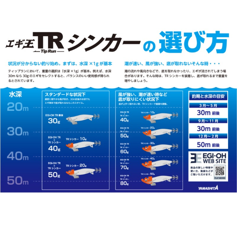 エギ王 TRシンカー 40g PU パープル