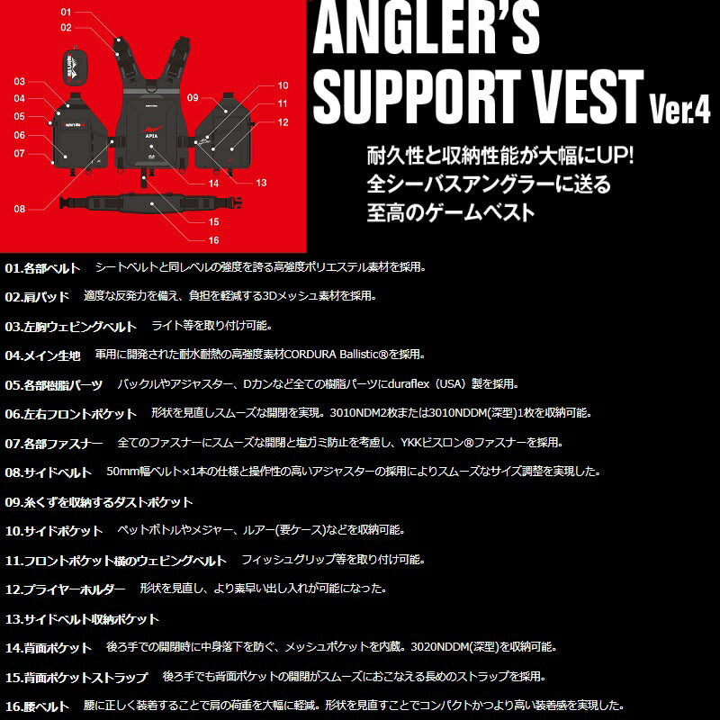 アングラーズサポートベストVer.4