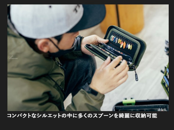 TIMONスプーンウォレットR L ネイビー/オレンジ