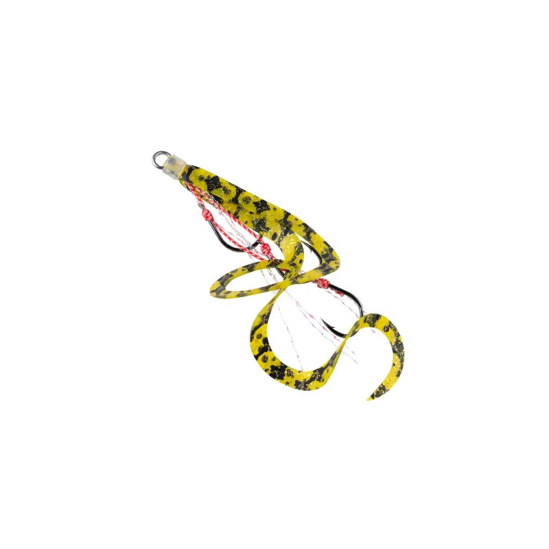 替ユニットトリプルフックショートカーリー M #64 イエローゼブラ