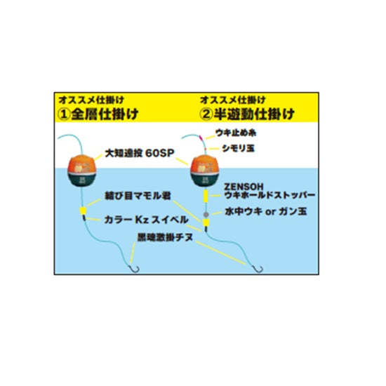 大知遠投60（ロクマル）SP L ディープイエロー