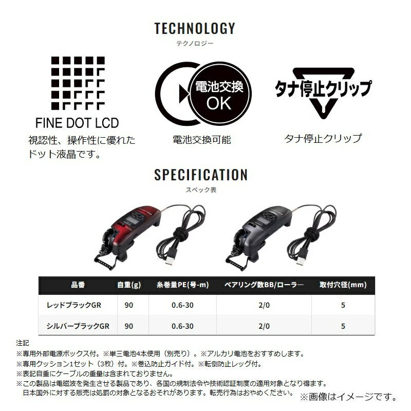 24 レイクマスター CT-ET レッドブラックGR