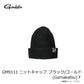 GM9111 ニットキャップ ブラック/ゴールド(Gamakatsu) フリー