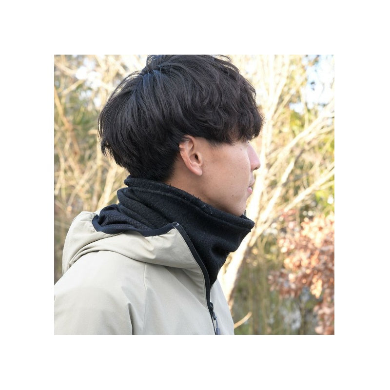 Y3613 SOLFIBERレイヤーテック 2wayネックウォーマー 90 ブラック F