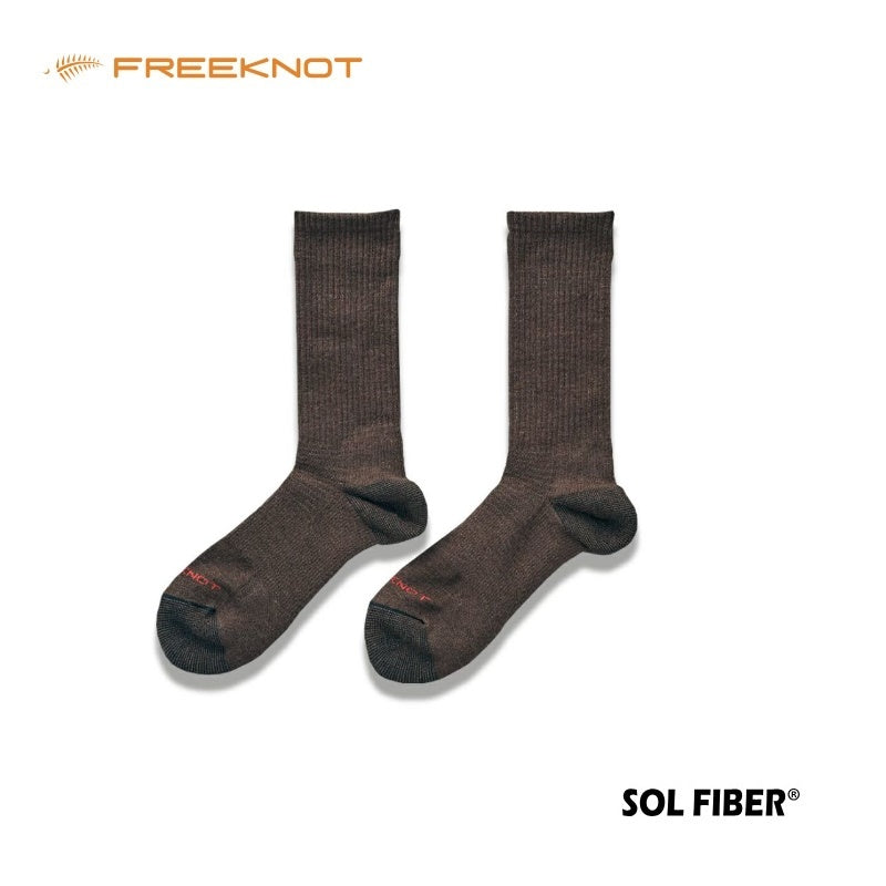 Y5145 SOLFIBERレイヤーテック ミドルソックス 先丸