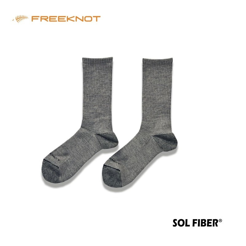 Y5145 SOLFIBERレイヤーテック ミドルソックス 先丸